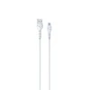 USB kabelis Devia Kintone microUSB 1.0m baltas 5V 2.1A