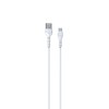 USB laidas Devia Kintone Type-C 1.0m baltas 5V 2.1A