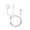 Devia kabelis 2in1 Smart EA199 USB - Lightning baltos splvos su indukciniu pakroveju Apple Watch