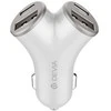 Devia automobilinis įkroviklis Extreme Metal PD 48W 2x USB 2x USB-C sidabro spalvos