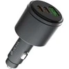 Devia automobilinis įkroviklis Extreme Metal PD QC 116W 1x USB 2x USB-C juodos spalvos
