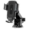 Devia automobilinis laikiklis EA497 with wireless inductive charger juodos spalvos 15W with suction cup