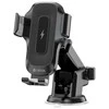 Devia automobilinis laikiklis EA497 with wireless inductive charger juodos spalvos 15W with suction cup