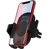 Juodas automobilinis belaidis telefono laikiklis su įkrovimo funkcija Devia Smart series