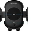Juodas automobilinis belaidis telefono laikiklis su įkrovimo funkcija Devia Smart series