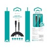 Devia kabelis audio Ipure EC619 Lightning - jack 3,5 mm 1,0 m juodos spalvos