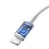 USB kabelis Devia Smart PD Type-C į Lightning 1.0m 20W 3A baltas