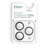 Etteri camera lens protector for iPhone 18 Pro / 18 Pro Max sidabrinis