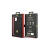 Apple iPhone 14 Ferrari dėklas Silicone Metal Logo juodos spalvos