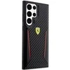 Samsung Galaxy S23 Plus Ferrari dėklas Carbon Contrast Edges (FEHCS23MNPYK) juodos spalvos