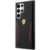 Samsung Galaxy S23 Plus Ferrari dėklas Carbon Contrast Edges (FEHCS23MNPYK) juodos spalvos