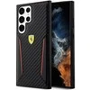 Samsung Galaxy S23 Plus Ferrari dėklas Carbon Contrast Edges (FEHCS23MNPYK) juodos spalvos