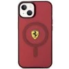 Apple iPhone 14 Ferrari dėklas Translucent Magsafe (FEHMP14SURKR) raudonos spalvos