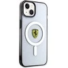 Apple iPhone 14 Plus Ferrari dėklas Outline Magsafe (FEHMP14MURKT) skaidrus