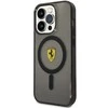 Apple iPhone 14 Pro Max Ferrari dėklas Translucent Magsafe (FEHMP14XURKK) juodos spalvos