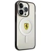 Apple iPhone 14 Pro Max Ferrari dėklas Outline Magsafe (FEHMP14XURKT) skaidrus