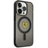 Apple iPhone 14 Pro Max Ferrari dėklas Translucent Magsafe (FEHMP14XURKK) juodos spalvos