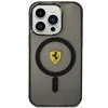 Apple iPhone 14 Pro Max Ferrari dėklas Translucent Magsafe (FEHMP14XURKK) juodos spalvos