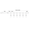 Forever Light LED String Lights 230V FLM-200 7,2m 10 filamentas bulbs E27 S14