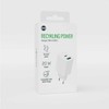 Forever Recycling Forever recycled laidinis įkroviklis USB + USB-C 20W LSR20-AC-00 baltos spalvos