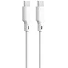 Telforceone Amžinai perdirbamas kabelis USB-C - USB-C 1,5m 3A KR15-CC-00 baltos spalvos
