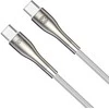 Forever Sleek kabelis USB-C - USB-C 1,0 m 100W baltos spalvos
