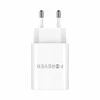 Forever TC-07-30AC PD QC įkroviklis 1x USB-C 1x USB 30W baltos spalvos + USB-C - USB-C kabelis 60W