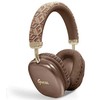 Guess GCube Metallic Script Logo Bluetooth belaidės ausinės - rudos spalvos