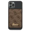 Dėklas GUESS WALLET CASE FOR MAGSAFE 4G GRAY CARDS BROWN