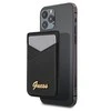Dėklas GUESS WALLET CASE FOR MAGSAFE 4G GRAY CARDS Juodas