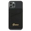 Dėklas GUESS WALLET CASE FOR MAGSAFE 4G GRAY CARDS Juodas