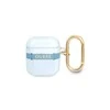 Apple AirPods ausinių dėklas Guess AirPods Strap Collection (GUA2HHTSB) mėlynos spalvos