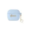 Apple AirPods 3 Guess silikoninis Charm Heart Collection (GUA3LSCHSB) ausinių dėklas mėlynos spalvos