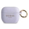 Guess apsauginis dėklas GUA3SGGEU silikoninis blizgus, skirtas AirPods 3 purpurinis