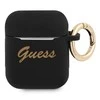 Guess telefono dėklas AirPods GUA2SSSK juodas Silikoninis Vintage Script