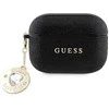 Apple AirPods Pro ausinių dėklas 2 Guess Fixed Glitter Heart Diamond Charm (GUAP2PGEHCDK) juodos spalvos