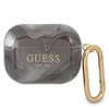 Dėklas GUESS GUAPUNMK AIRPODS PRO COVER Juodas MARBLE COLLECTION