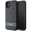 Apple iPhone 11 / XR Guess dėklas 4G Stripe (GUHCN61P4SNK) pilkos spalvos