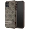 Apple iPhone 11 / XR Guess dėklas 4G Stripe (GUHCN61P4SNW) rudos spalvos