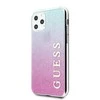 Guess dėklas, skirtas iPhone 11 Pro GUHCN58PCUGLPBL rožinės-mėlynos spalvos kietas dėklas Glitter Gradient