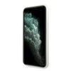 Apple iPhone 11 Pro Max Guess Hard dėklas Glitter 4G Circle Logo (GUHCN65TPUWHGLG) baltos spalvos