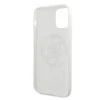 Apple iPhone 11 Pro Max Guess Hard dėklas Glitter 4G Circle Logo (GUHCN65TPUWHGLG) baltos spalvos