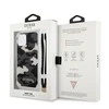 Apple iPhone 12 / 12 Pro Guess dėklas Camo Collection (GUHCP12MKSARBK) juodos spalvos