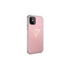 Apple iPhone 12 Mini Guess dėklas Metallic Collection (GUHCP12SPCUMPTPI) rožinės spalvos