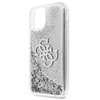 Apple iPhone 12 Pro Max Guess dėklas 4G Big Liquid Glitter (GUHCP12LLG4GSI) sidabrinės spalvos