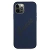 Apple iPhone 12 Pro Max Guess dėklas Script Vintage (GUHCP12LLSVSBL) mėlynos spalvos