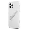 Dėklas GUESS GUHCP12LKTRSVSI IPHONE 12 PRO MAX 6.7 "TRANSPARENT HARDCASE VINTAGE SCRIPT Sidabrinis