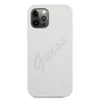 Apple iPhone 12 Pro Max Guess dėklas Script Vintage (GUHCP12LLSVSCR) pilkos spalvos
