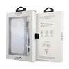 Guess GUHCP12LKPSBK Apple iPhone 12 Pro Max 6,7″ skaidrus kietas dėklas juodos spalvos Pearl
