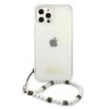 Dėklas GUESS HARD CASE GUHCP12LKPSWH IPHONE 12 PRO MAX Baltas PEARL